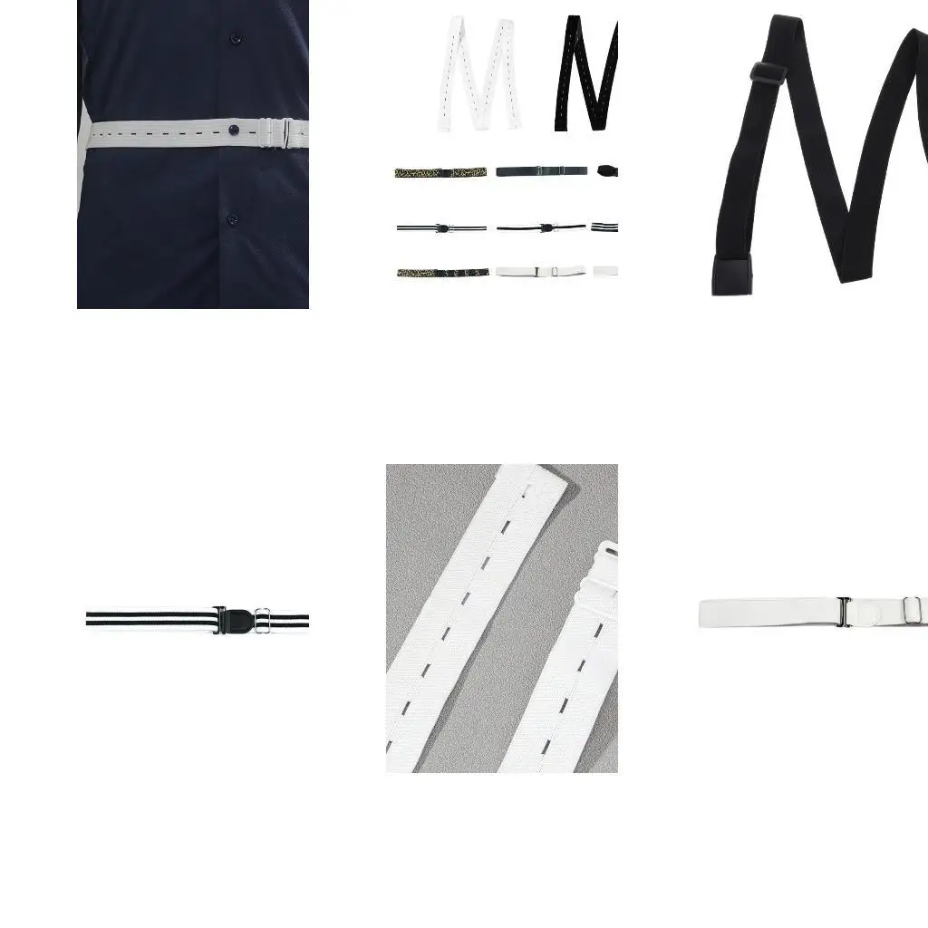 

39BB Shirt Keeper for Button Down Shirts Unisex Keep It In Stretchable