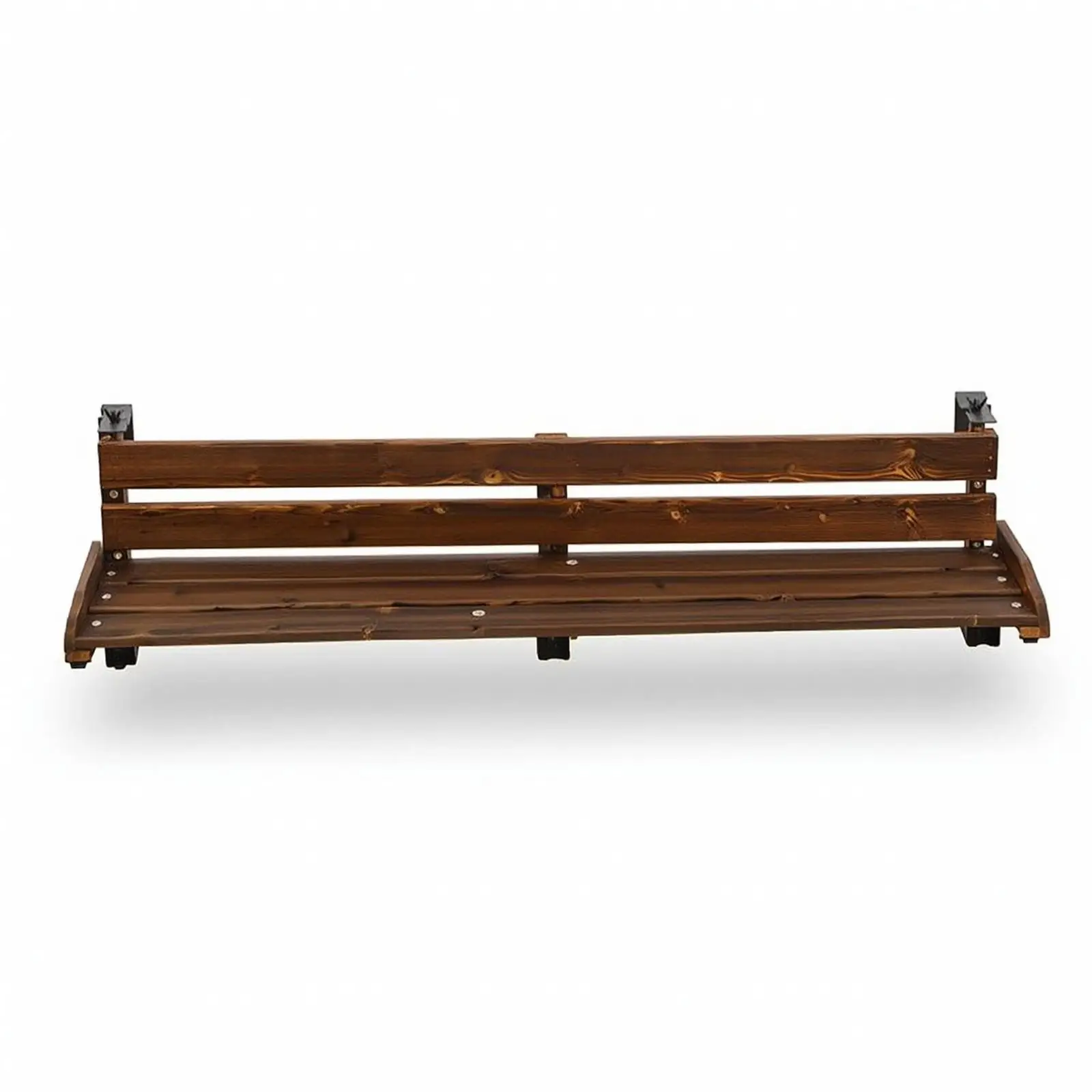 Folding Balcony Railing Wood Adjustable Table Space Saving Furniture Railing Table for Small Apartment Outdoor