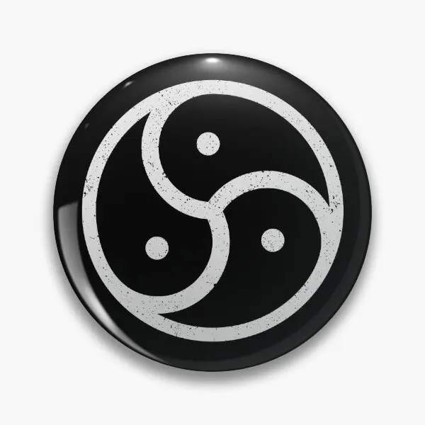 Bdsm Triskelion Symbol  Soft Button Pin Collar Metal Badge Jewelry Hat Lover Decor Brooch Fashion Gift Cute Lapel Pin Creative