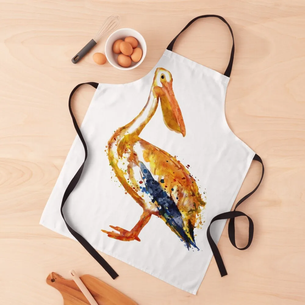 

Pelican watercolor painting Apron Kitchen Apron Women Kitchen Special Accessories Chef Uniform Women