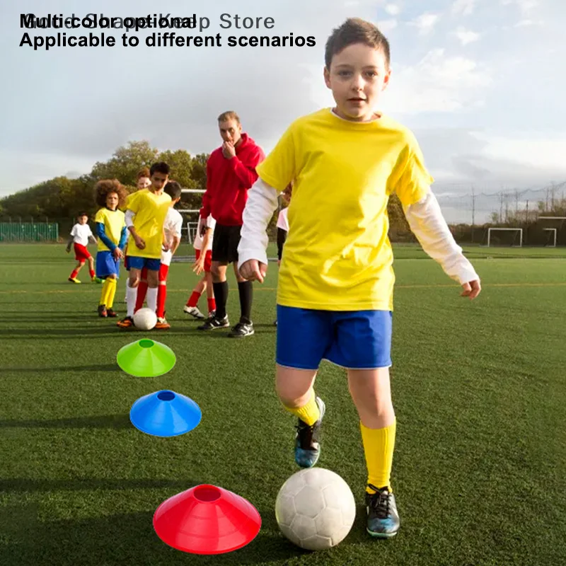 5 قطعة خفيفة الوزن المحمولة كرة القدم التدريب تقف كرة القدم مخروط أصحاب علامة القرص حامل تخزين بين قوسين فريق المعدات الرياضية