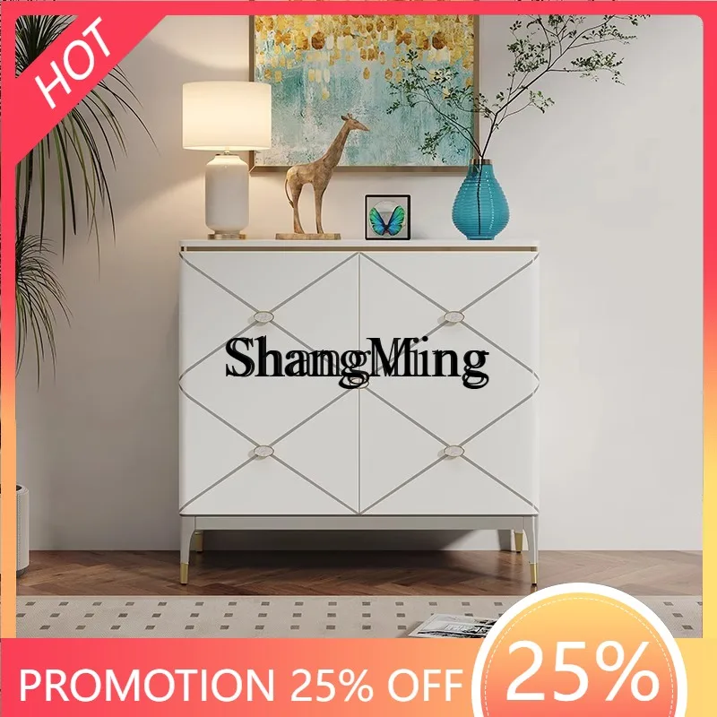 

ZYY light luxury door cabinet, living room integrated storage , modern simple household solid wood dining cabinet