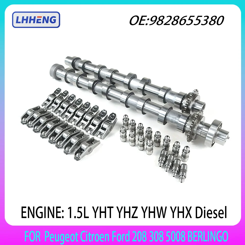 

CAMSHAFT KIT ROCKER ARM SET For Peugeot Citroen Ford 208 308 5008 BERLINGO 1.5L 1.5 L T 8MM UPGRADE YHT YHZ YHW YHX Diesel