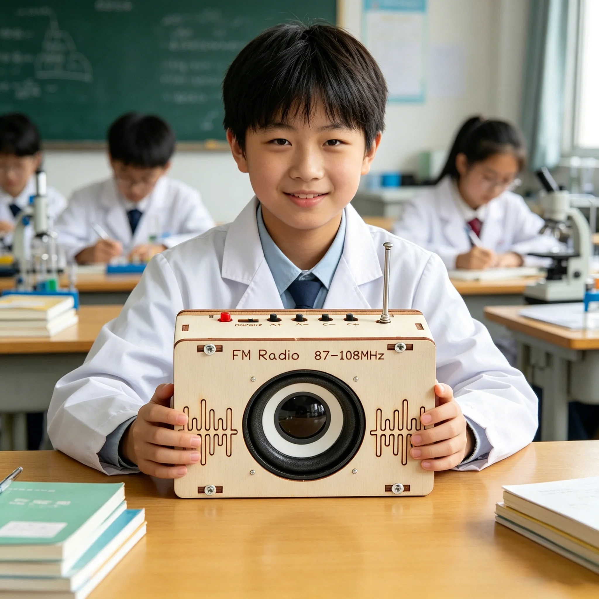 DIY Wireless Broadcast Receiver Radio Kit, Students Science Experiment Maker Teaching Aid