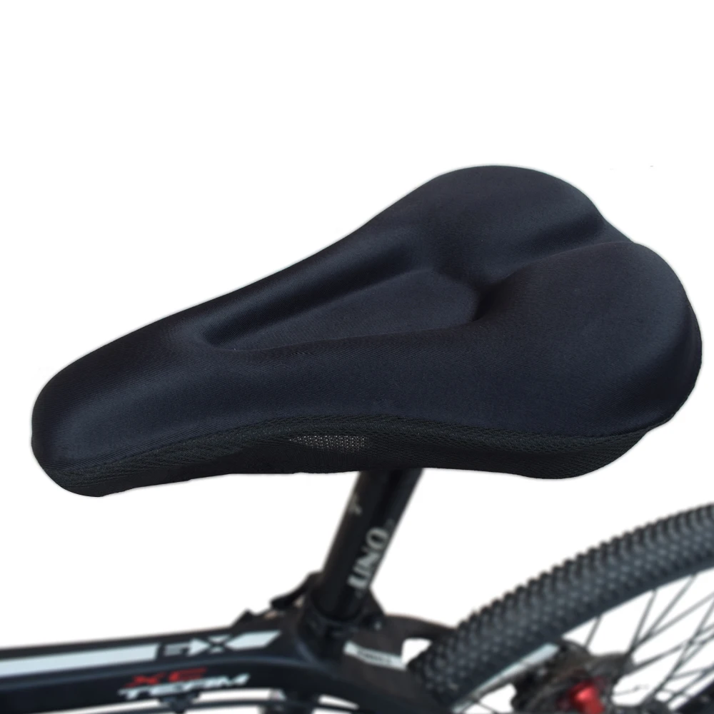 Juste de coussin de siège de vélo en silicone, éponge épaisse, housse de dégager respirante, gel doux et confortable