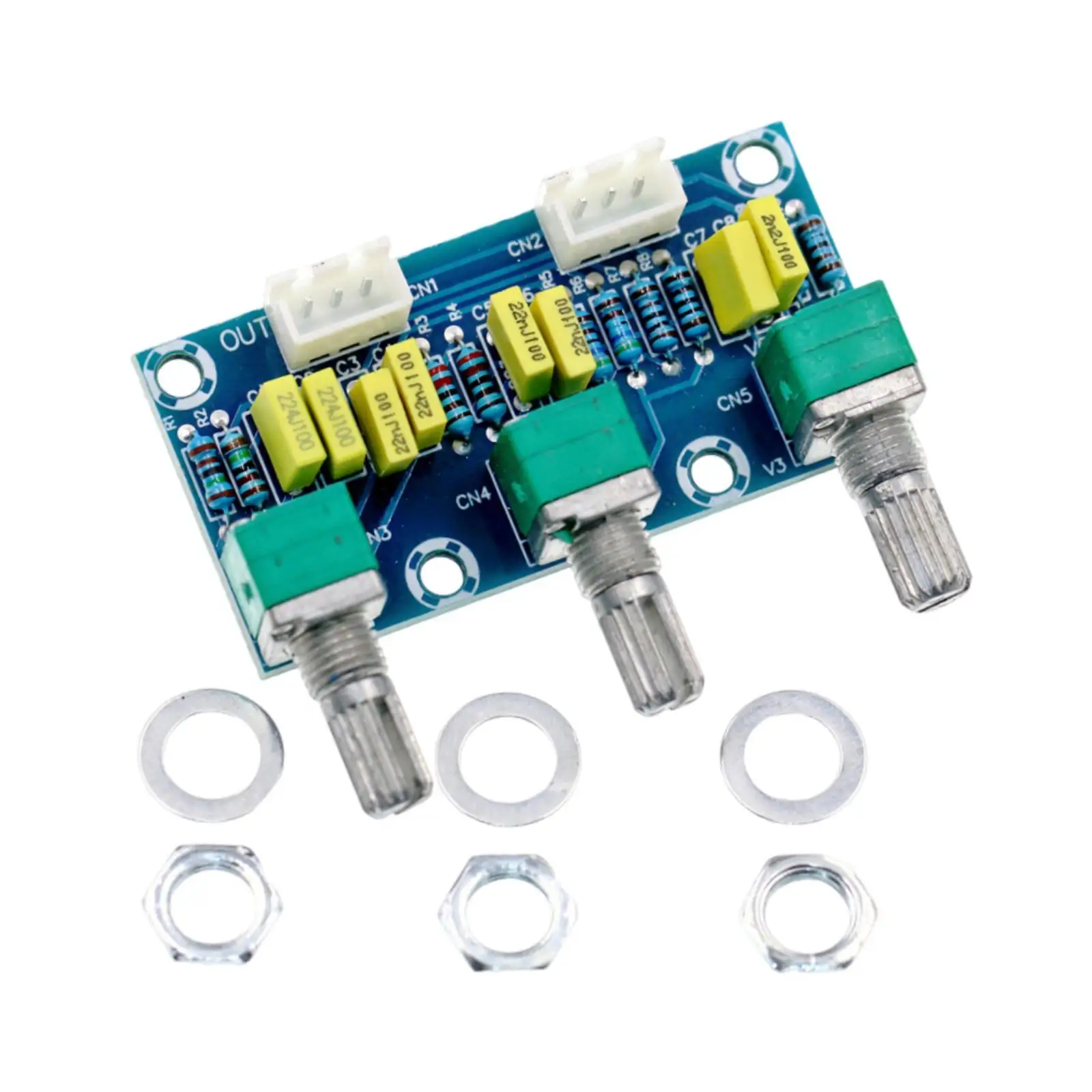 Modul Preamplifier Audio Kontrol Nada Treble Bass Papan Penyetelan Audio yang Kokoh