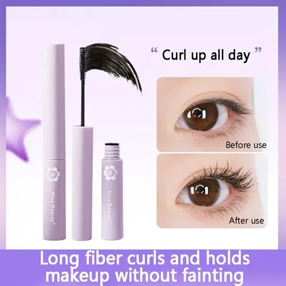 Sweatproof Curl Mascara Thick Waterproof Eyes Makeup Ultra-fine Non-smudge Cosmetic Tool Make Up