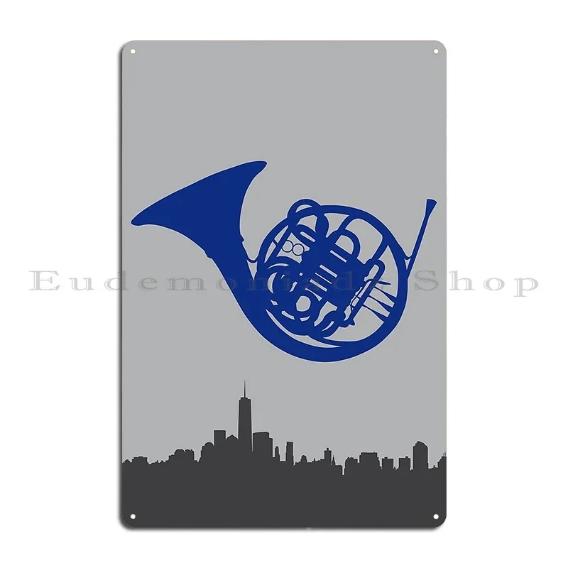 HIMYM Blue French Horn Himym How I Met Your Mother Metal Plaque Wall Mural Funny Printed Rusty Pub Plates Tin Sign Poster