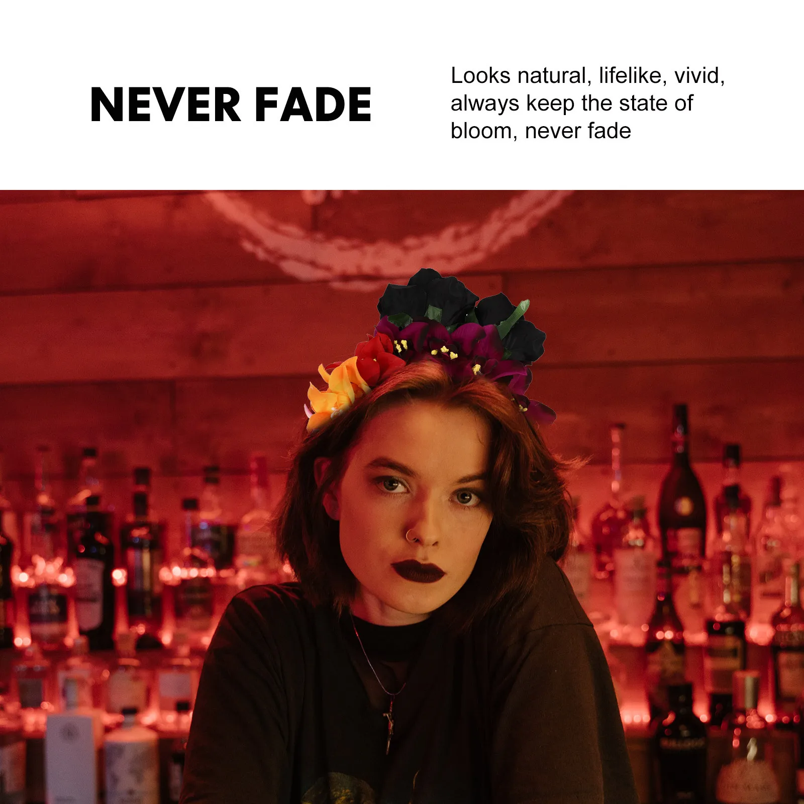 

1Pcs Simulation Rose Headband Floral Hair Accessory Elegant Photo Prop Party Wedding Hairband Bride Gift Headband