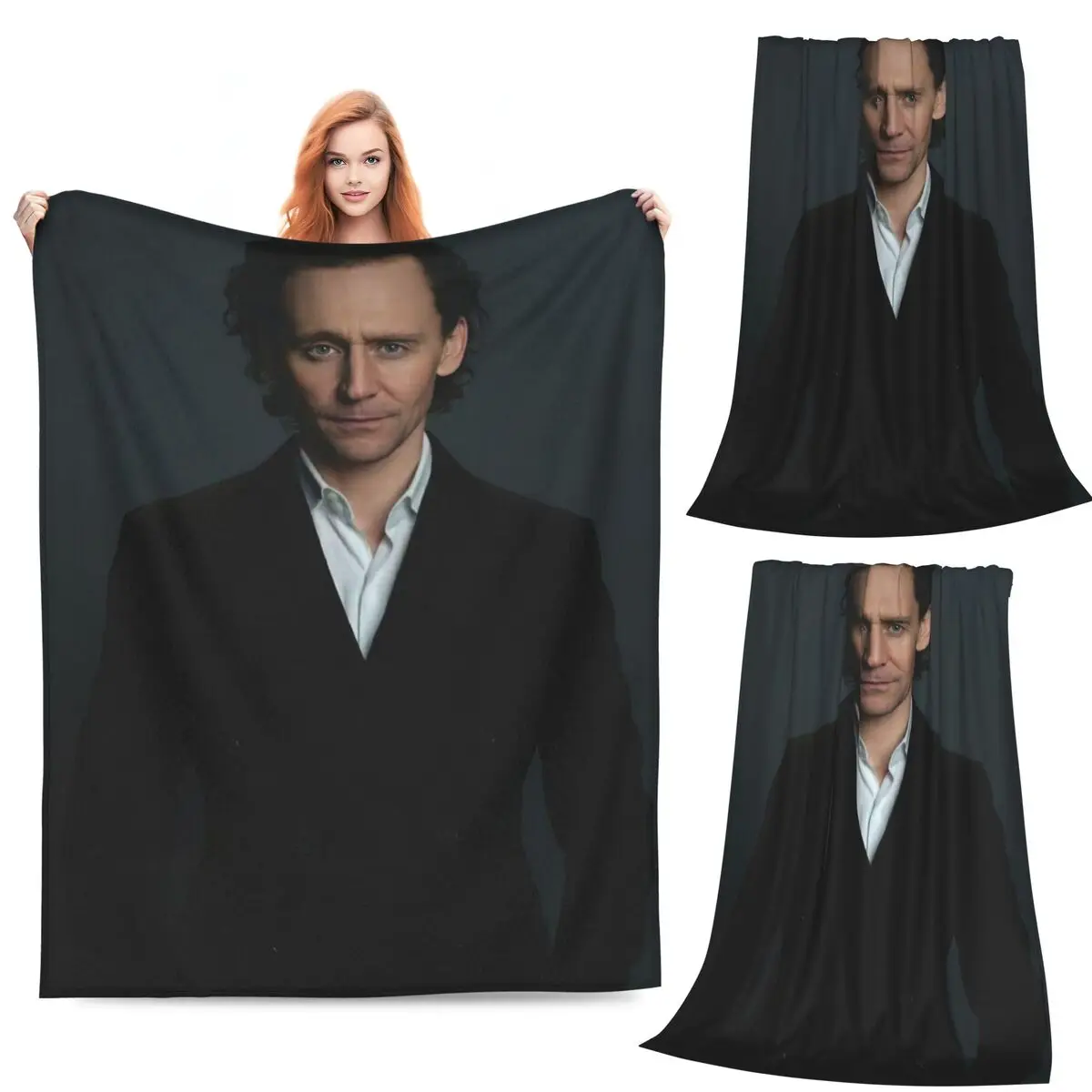 

HD новейшее одеяло с коллажем Тома Хиддлстона, флисовое одеяло для дивана, портативное одеяло для дома, спальни, уличные пледы, покрывало