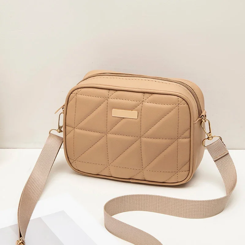 Luksusowa Mini Torebka Kwadratowa Damska Torba na Ramię Listonoszka ze Skóry PU Wysokiej Jakości Kopertówka Torba Kurierska bolasa