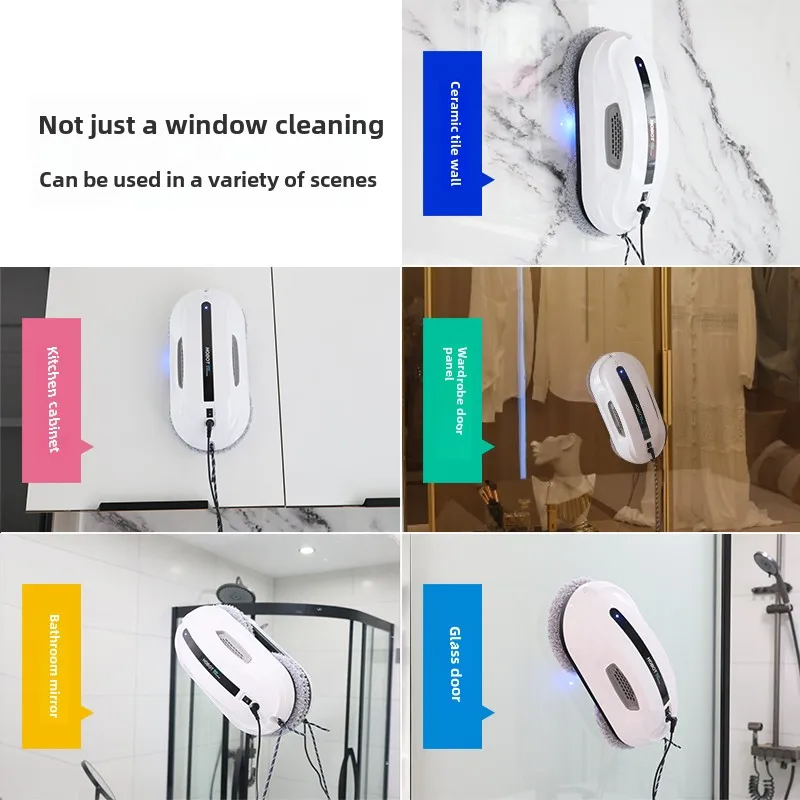 HobOT 300 Window Cleaning Robot Glass Cleaning Artifact Home Fully Automatic Intelligent Window Cleaning Remote Control Electric