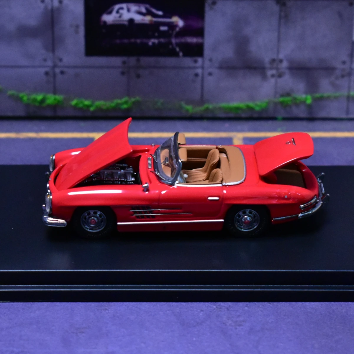DCM 1:64 300SL Regali per adolescenti Modello di auto convertibile pressofuso