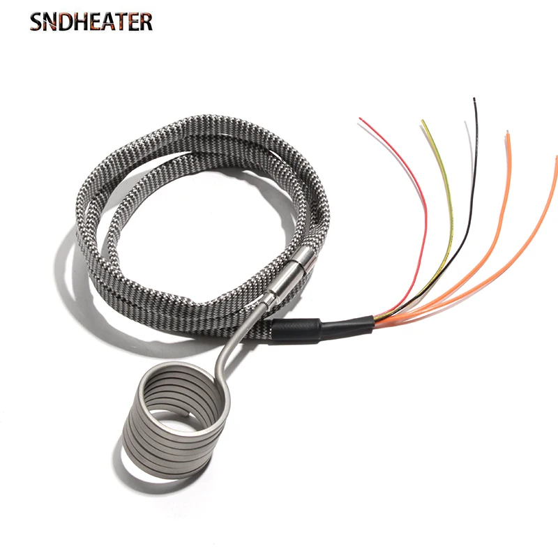 SNDHEATER ID55 Нагревательный элемент катушки сопла из нержавеющей стали 220 В 25/30/35/40/45 мм Горячий нагреватель 400 Вт-950 Вт с термопарой K SNDHEATER ID55 Нагревательный элемент катушки сопла из нержавеющей стали 220 В 25/30/35/40/45 мм Горячий нагреватель 400 Вт-950 Вт с термопарой K