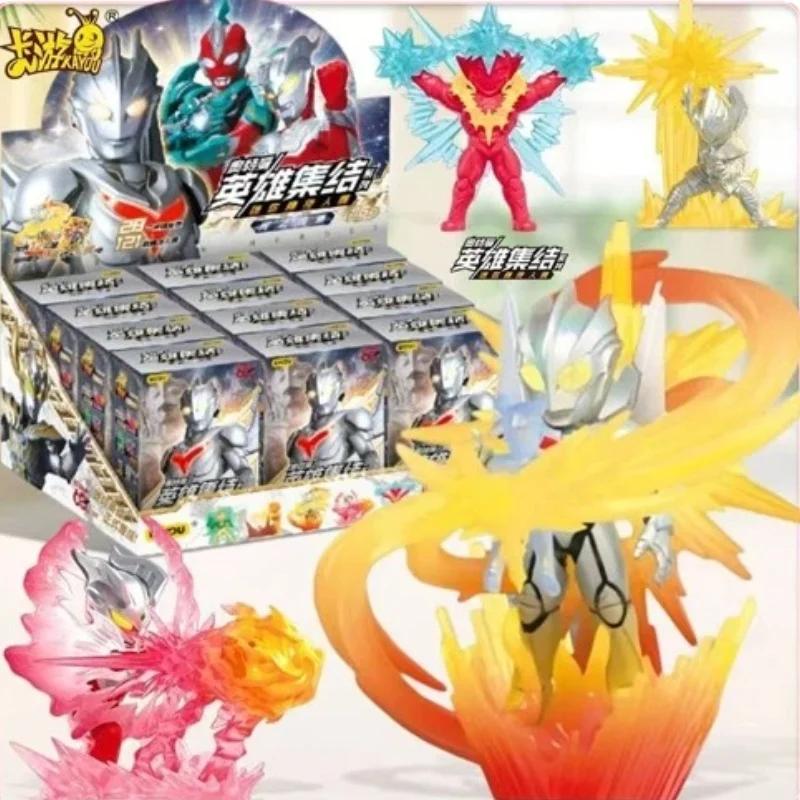 KAYOU Ultraman Mini Eraser Figure Blind Box  Zero 3D Detachable Model  Kids Back To School Tokusatsu Anime Desktop Collectible