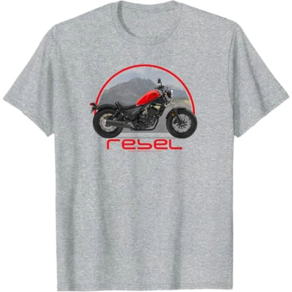 

Honda Trendy Hot Items Men's and Women's T-shirt Open Road Rebel Tee Summer New Riding Off-road Spring Motorcycle Racing Top