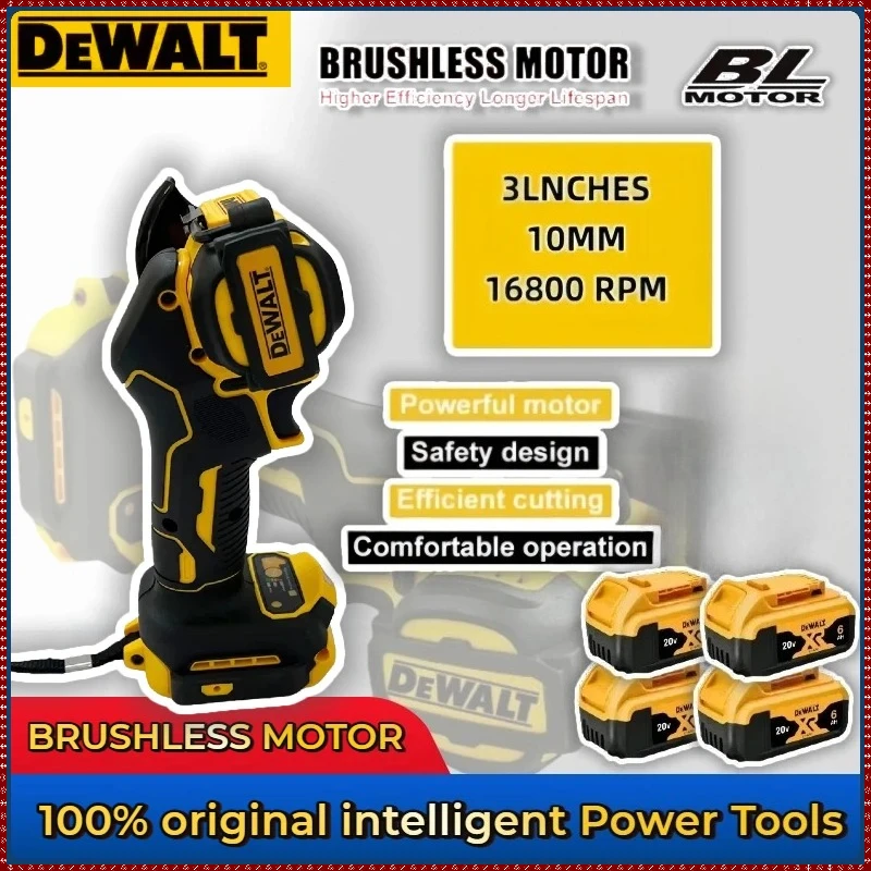 

DEWALT 3 Inch Mini Angle Grinder Cordless Polishing Grinding Machine Electric Cutting Power Tools For DEWALT 18V 20V Battery