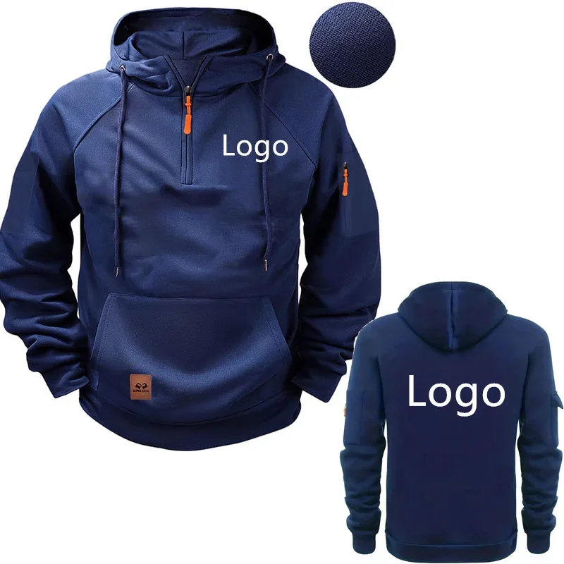 Custom logo men's hoodies, pullovers, sweatshirts, spring and autumn hoodies, sportswear, and any patterned hoodies and tops