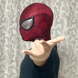 Spider-man Mask with Faceshell 1:1 3D Handmade Spiderman Digital Printing Version Halloween Cosplay Costume Cos Masks Replica