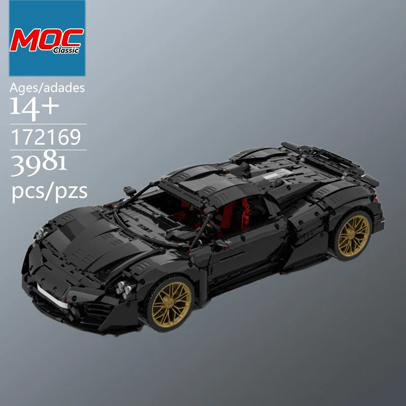 Specially Customized MOC Supercar Technic Model, 1:8 Scale Replica of the Original Car, Trendy Educational Toys Holiday gifts
