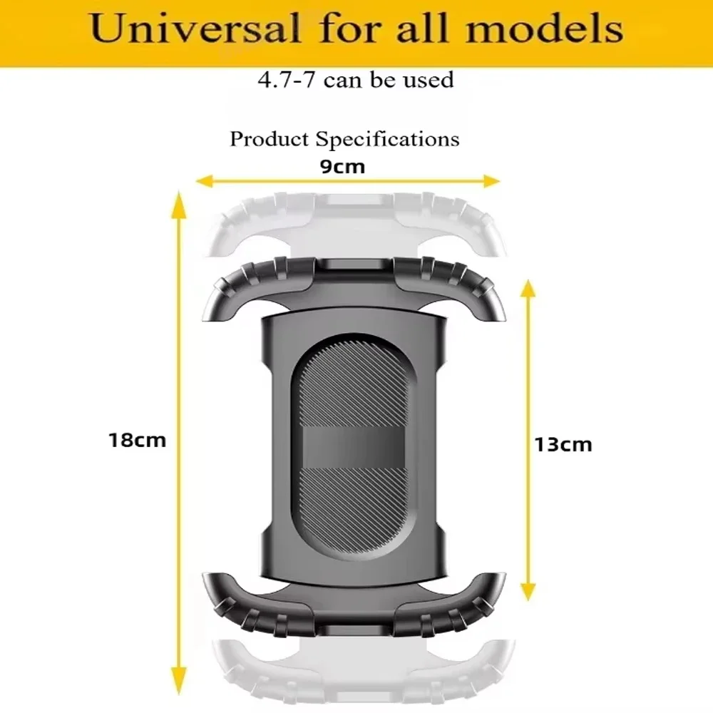 مناسبة للدراجات النارية، ودراجات الطرق، والدراجات الجبلية، ومستقرة قابلة للتعديل 360 درجة °   حامل الهاتف المحمول العالمي الدوار