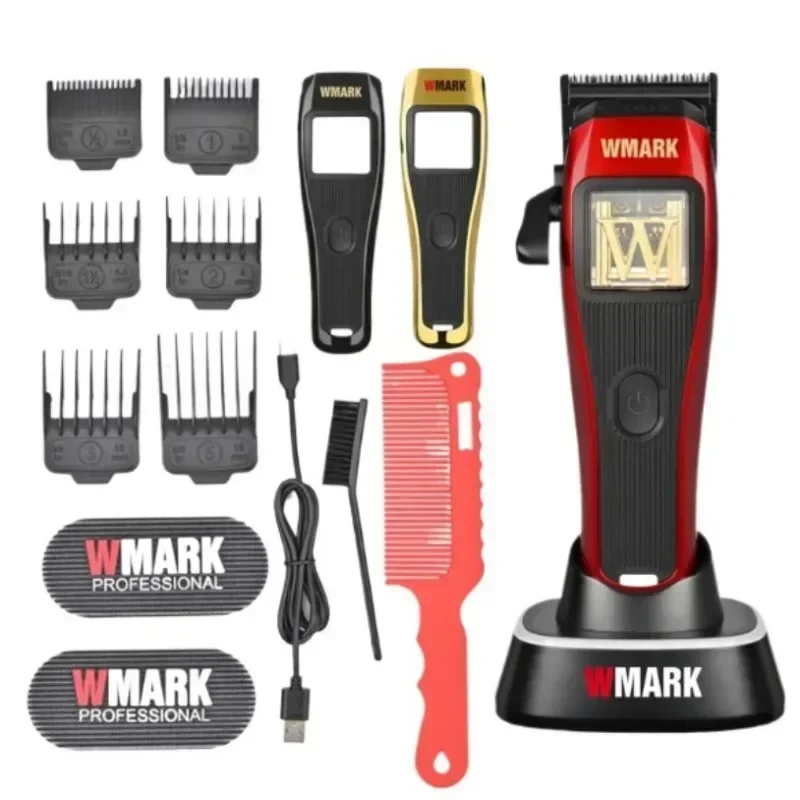 WMARK NG-X1 Professional Hair Clippers for Men,Microchipped Magnetic Motor 10000RPM 9V with Charge Stand,Cordless Cutter Trimmer