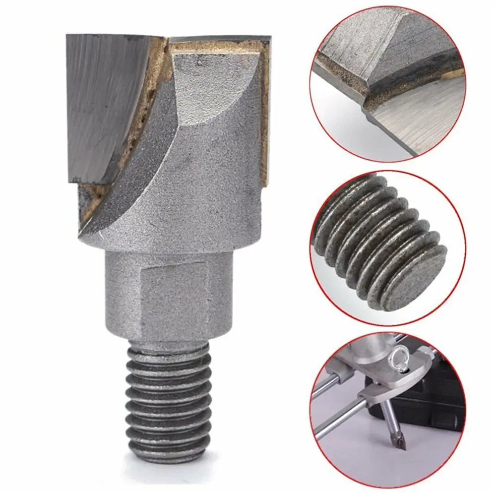 16-30mm Wooden Door Lock Slotting Cutter Screw Thread 10mm Shank CNC Bottom Cleaning Router Bit Tungsten Steel