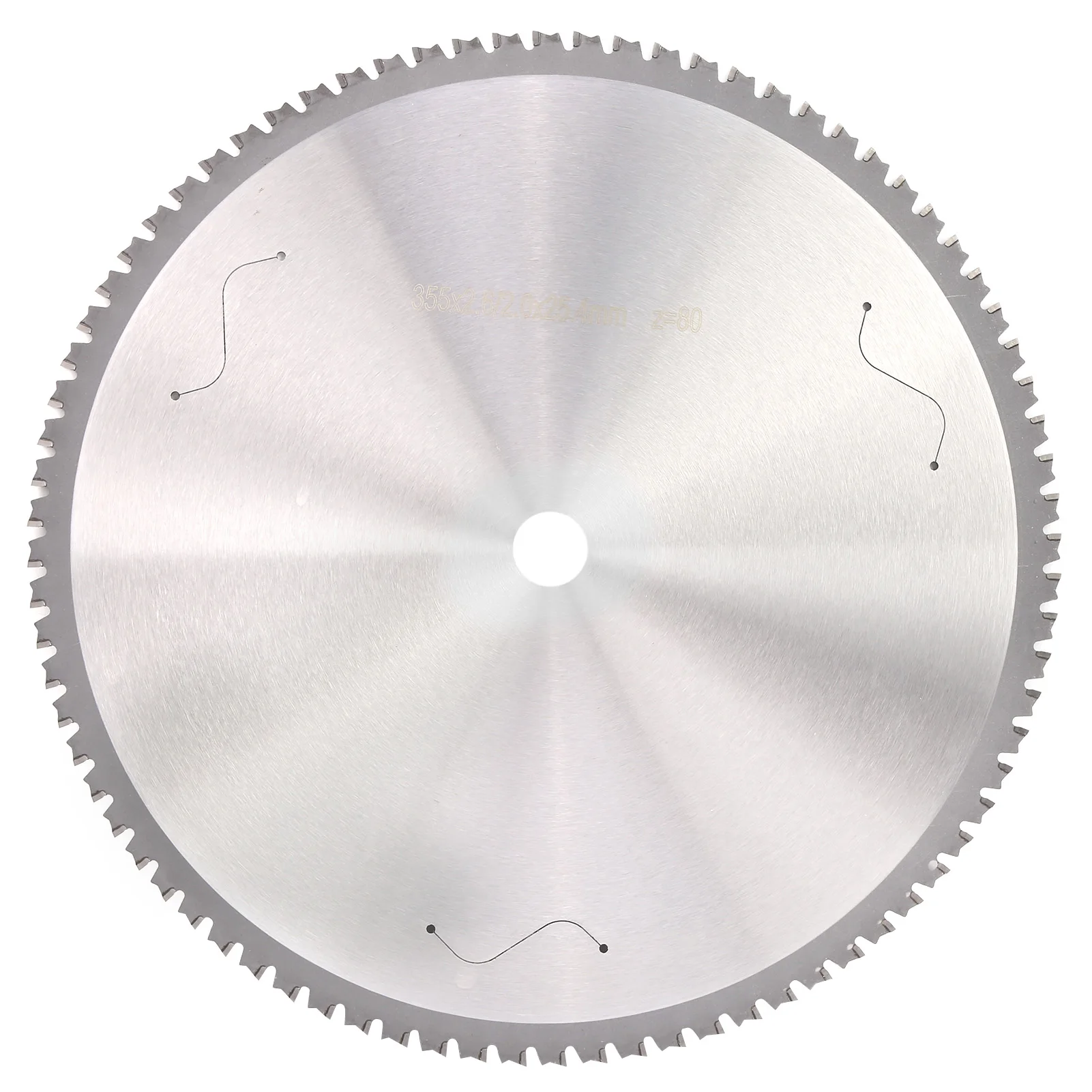 Circular Cutting Blade Circular Saw Blade Metal Cutting Disc 80T High‑Speed Steel 355 x 2.6 x 2.0 x 25.4mm Metal Cutting Disc