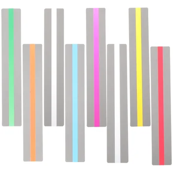 가이드 독서 기사 스트립 페이지 마커, 눈금자 만화 난독증 책갈피, 애완 동물 마커, 8 개