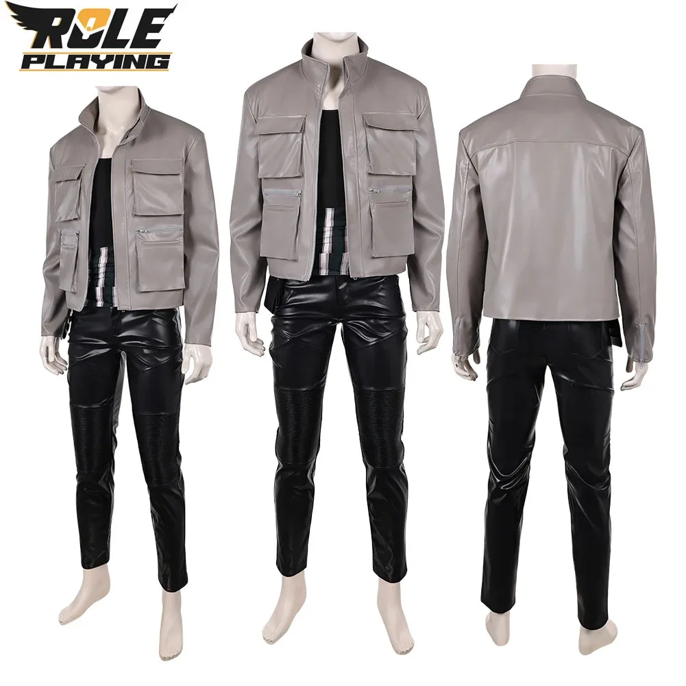 Fantasia Roronoa Zoro Masculina: Casaco, Colete, Calças e Cinto para Cosplay de Filme, Roleplay e Eventos de Halloween/Carnaval
