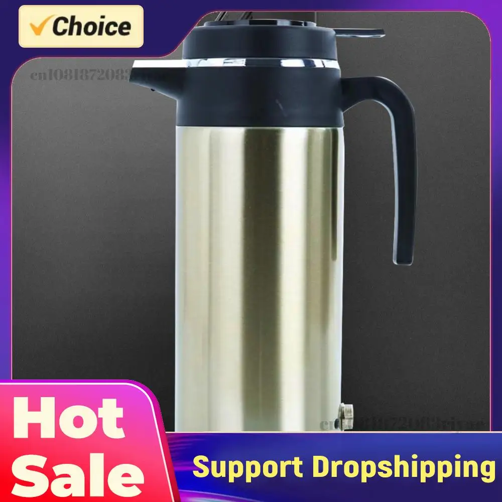 Hervidor Eléctrico para Auto de 1200 ml, Acero Inoxidable, 120/240 W, 12/24 V, Apagado Automático, Ebullición Rápida para Café, Té y Bebidas, para Viajes y Hogar