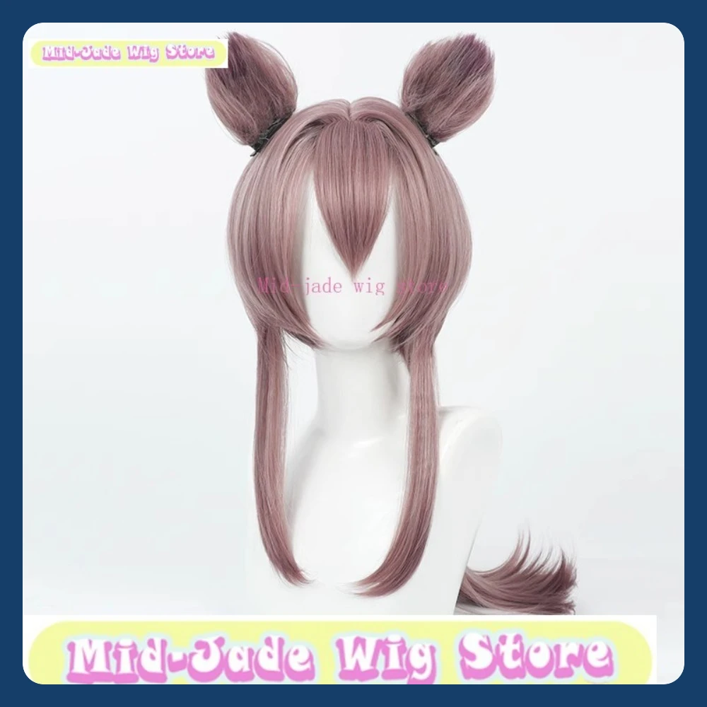 منتصف اليشم شعر مستعار مخزن الفرسان لين Yuxia شعر مستعار تأثيري هالوين أنيمي لعبة لعب الأدوار الشعر الاصطناعية