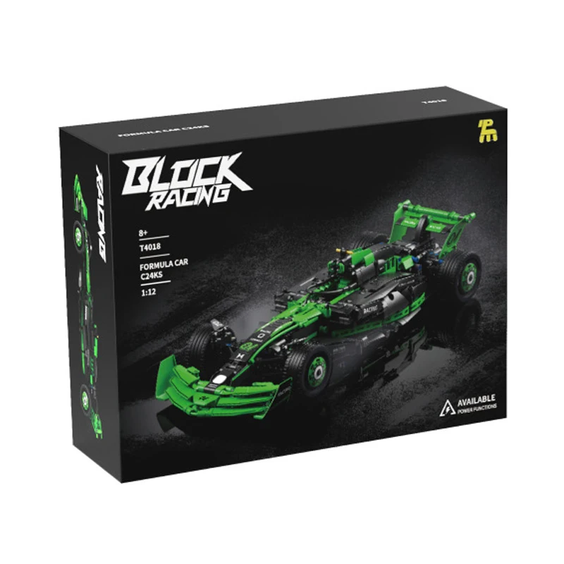 재고 있음 T4018 MOC 테크니컬 리모컨 레이싱 C24KS 블록 조립 모델 장난감 소년용 크리스마스 선물