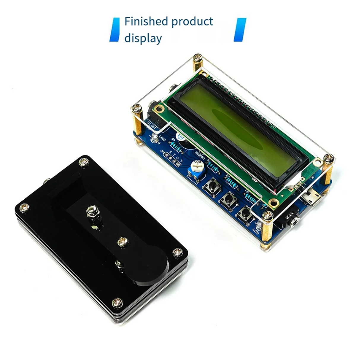 

B47C Upgraded HU-069B CW Morse Code Decoder Trainer Parts Electronic DIY Circuit Board Welding Practice Kit