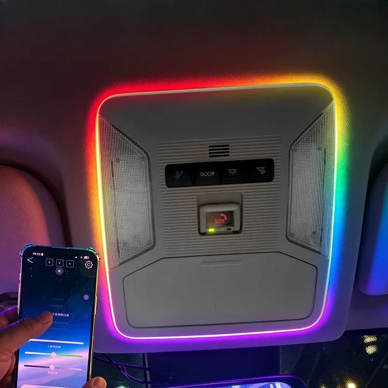Car Roof Surround Chromatic Ambient Light App Control Interior Atmosphere Decorative Lamp Accessories For Toyota RAV4 2020-2025 detail image 2
