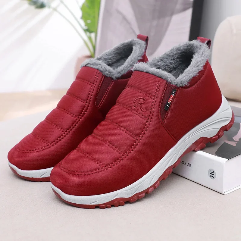 Women's Shoes Winter Womens Boots Unisex Snow Boots Warm Waterproof Ankle Boots Plush Shoes for Women Trend Slip on Casual Shoes
