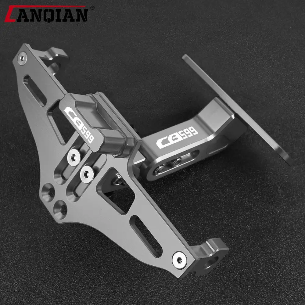 

For Honda CB599 CB 599 2004 2005 2006-2023 CNC License Plate Bracket Holder with LED Light Indicator rear bracket with light