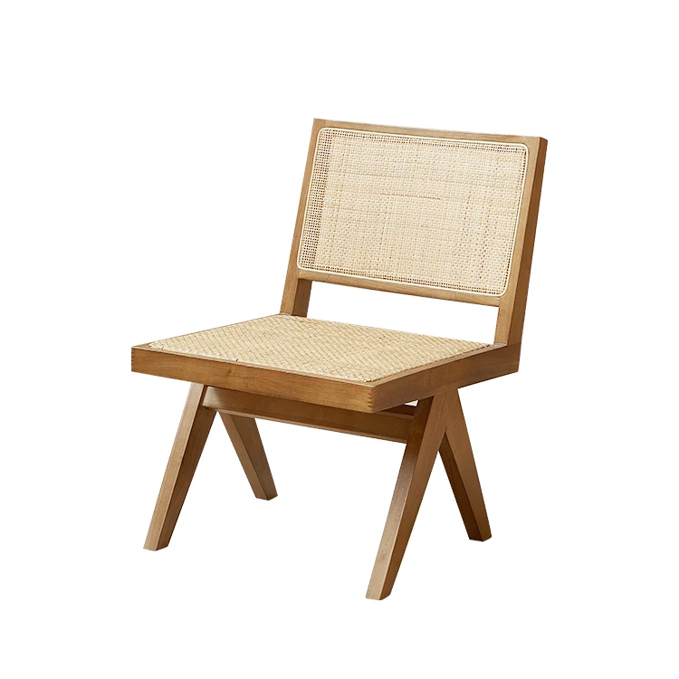 Wholesale Home Furniture Soild Wooden Rattan Restaurant Dining Chairs