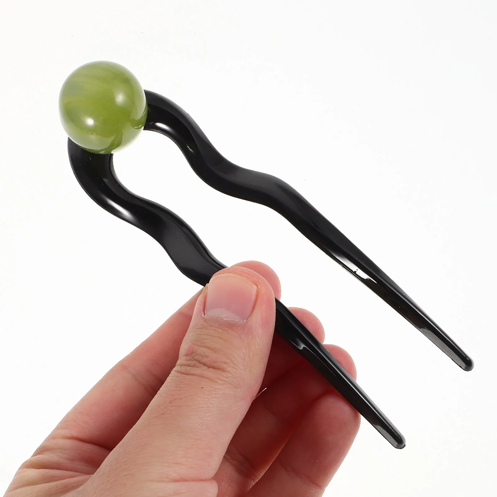 

4 Pcs Hairpin Forehead Ancient Style Clip 's Hairpins Diy U-shaped Accessory Fashion Acrylic Classical Elegant Stick