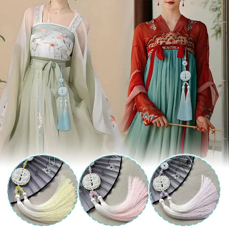 Hanfu Tassel Pendant Skirt Pendant Accessor Chinese Romantic Waistband Cosplay Outfit Skirt Dress Cheongsam Press Lapel Pendants
