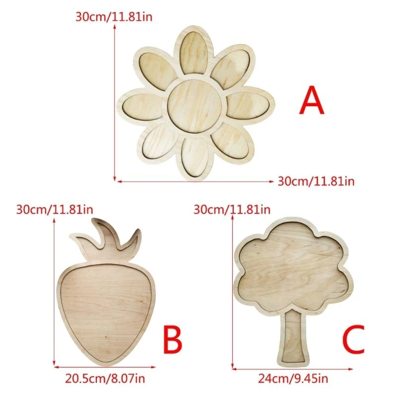 Montessori Flower Board Kids Color Sorting Toy Sensory Game Tray view 3
