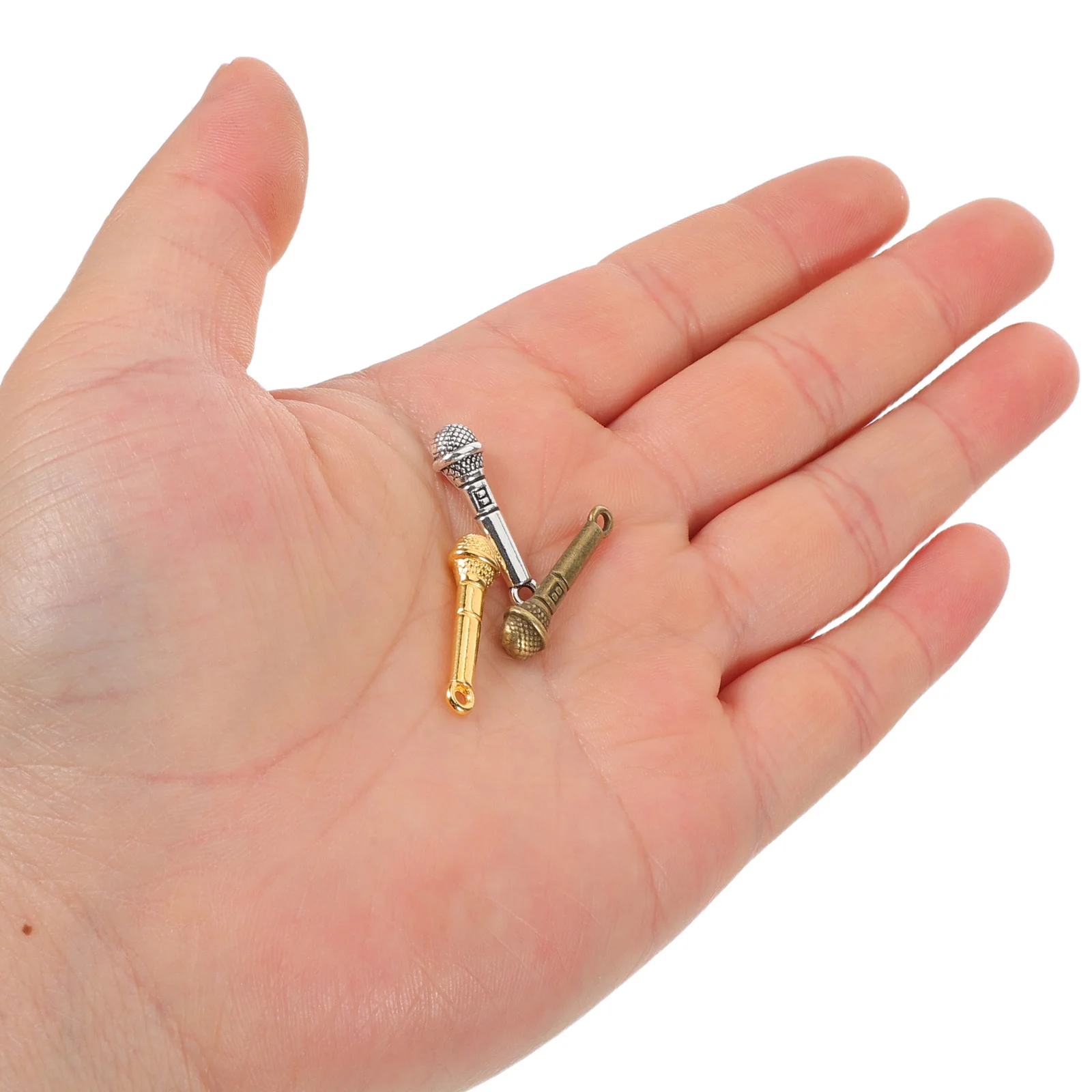 

120 шт., винтажные подвески с микрофоном, подвески из сплава с музыкальным символом, подвески для самостоятельного изготовления ювелирных изделий, брелок для скрапбукинга, браслет, серьги