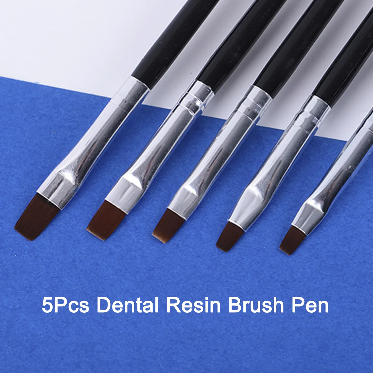 5PCS Dental Resin Brush Pen Silicone Shaping Set Suitable Composite Porcelain Bonding Operation Dentist Sculpture Carving Tool