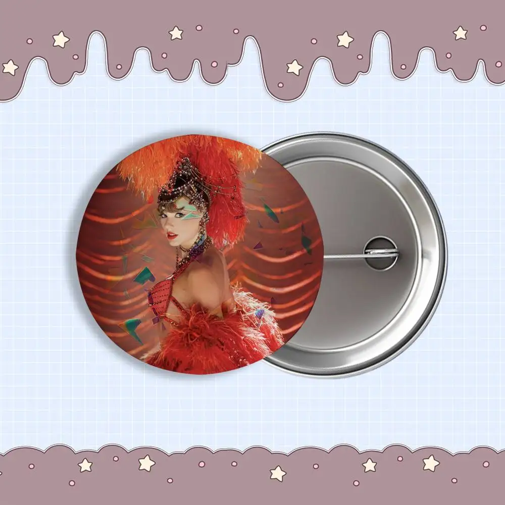 I Destinese di Ophelia W-WoodS Distintivi rotondi riflettenti laser spille borse decorazioni per abbigliamento regali da collezione per gli amici