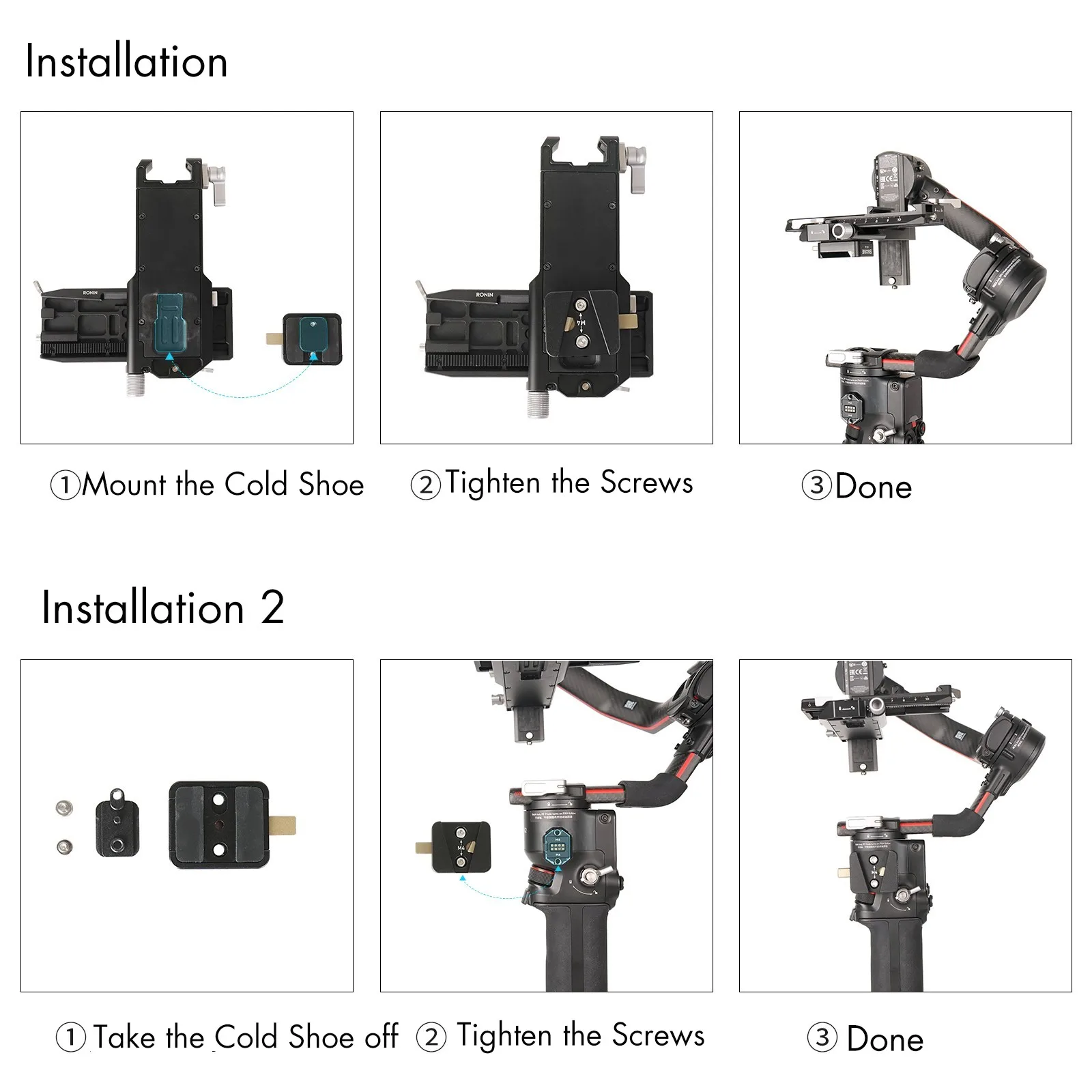 ZGCINE VR-04 Mounting Plate for Ronin-S/SC/RS 2/RSC 2