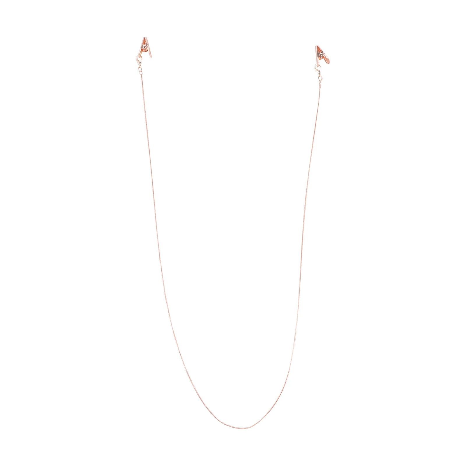 

Eyeglasses Clip Copper Durable Material Long Use Suitable Masks Glasses Clothing Sports Outing Banquet Fashionable Chain