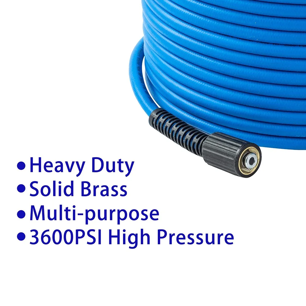 Ultra Flexible Pressure Washer Hose Pipe Cord Water Cleaning Hose Extension Hose For Washer Car Wash Water Gun Pipe