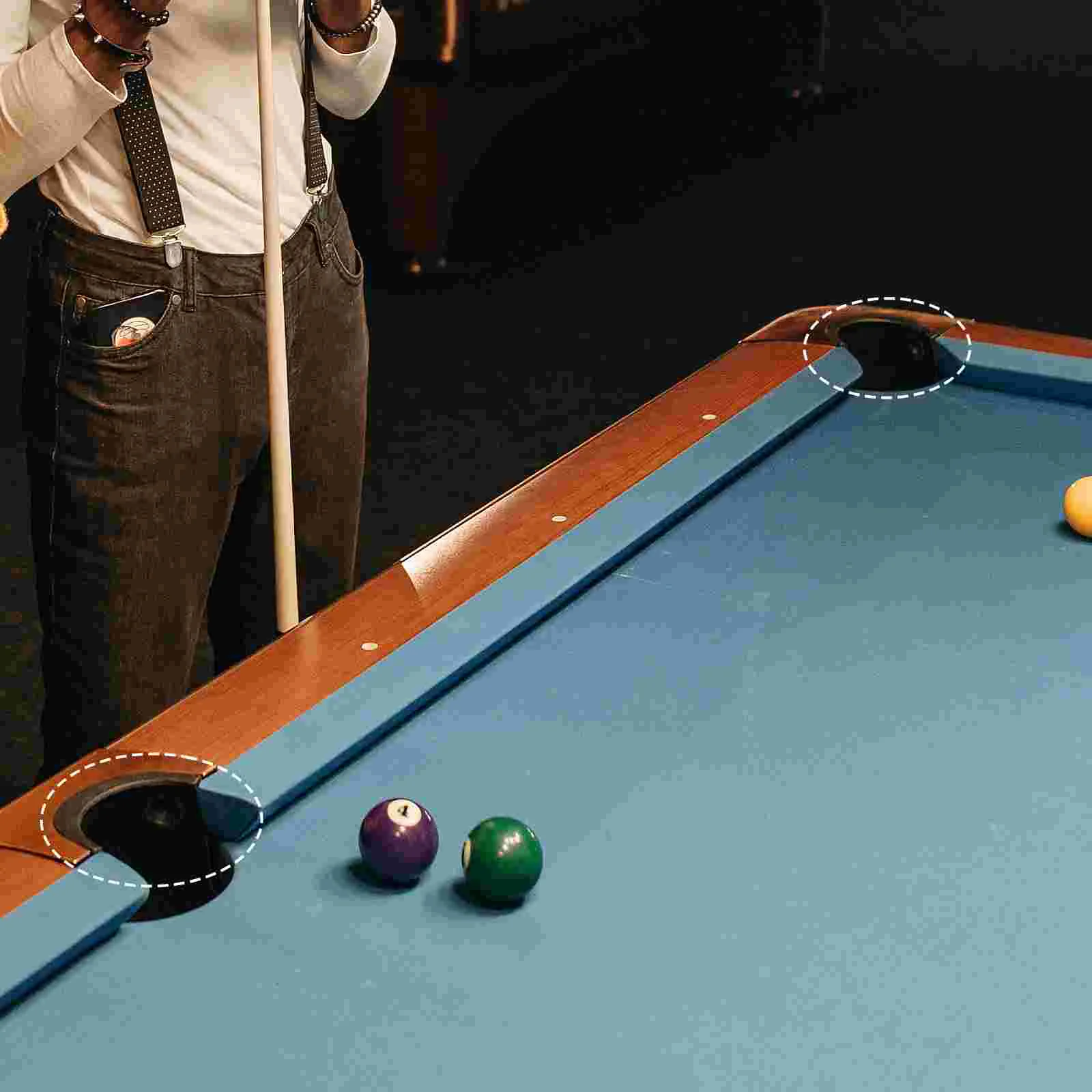 Filet de poche pour table de billard, 6 pièces, couverture en feutre