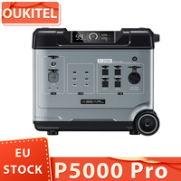 Oukitel P5000 Pro Portable Power Station, 5120Wh Lifepo4 Battery, 4000W Ac Output, Dual 100W Usb-C, Seamless Ups Battery Backup