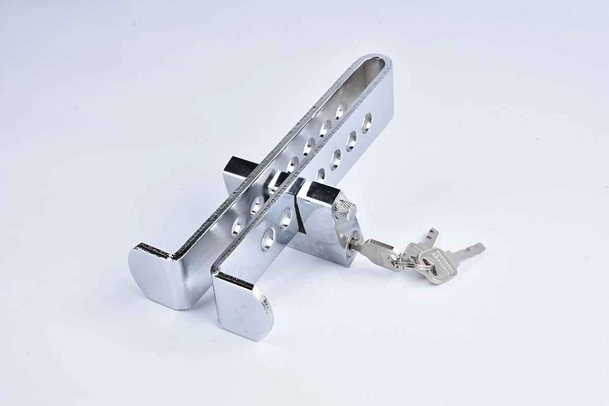 Car Clutch Lock Universal Auto Brake Pedal Lock Throttle Accelerator Security Steel Stainless Anti-Theft Tool Pedal Lock